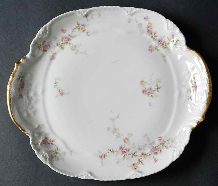 Schleiger 339J Handled Cake Plate by Haviland-1