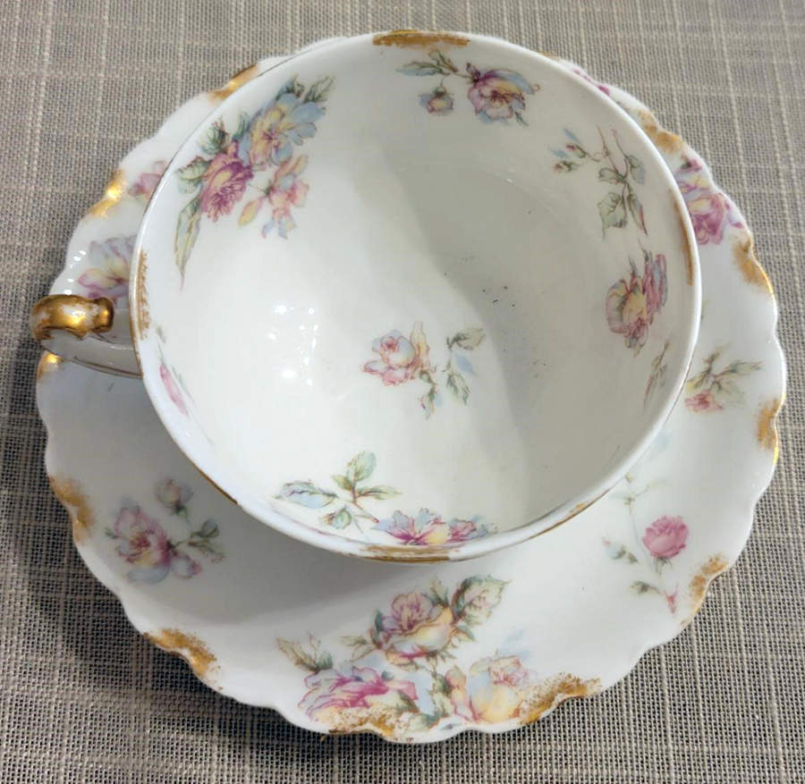 Schleiger 39-2 Flat Cup & Saucer Set by Haviland-1
