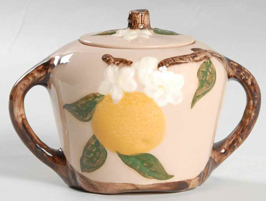 Orange Blossom Sugar Bowl & Lid by Hollywood-1