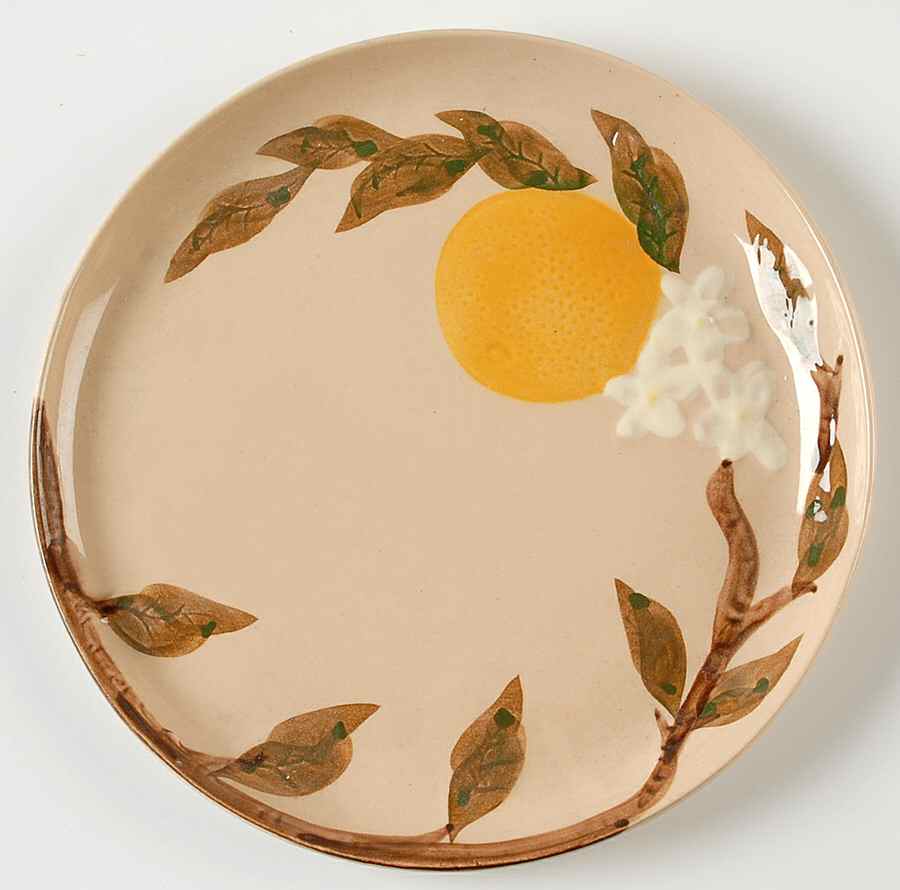 Orange Blossom Luncheon Plate by Hollywood-1