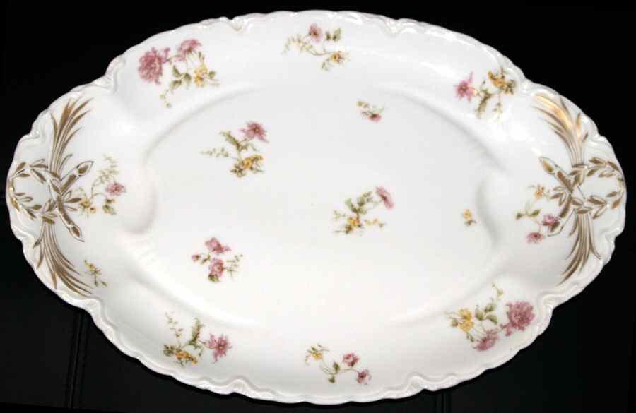 Schleiger 221b 17" Oval Serving Platter by Haviland-1