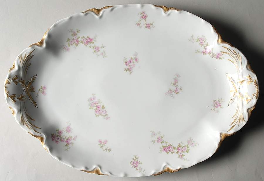 Schleiger 1131A 15" Oval Serving Platter by Haviland-1