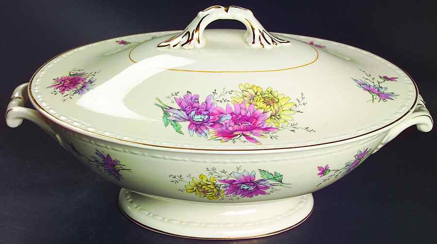 G3443 Oval Covered Vegetable by Homer Laughlin -1