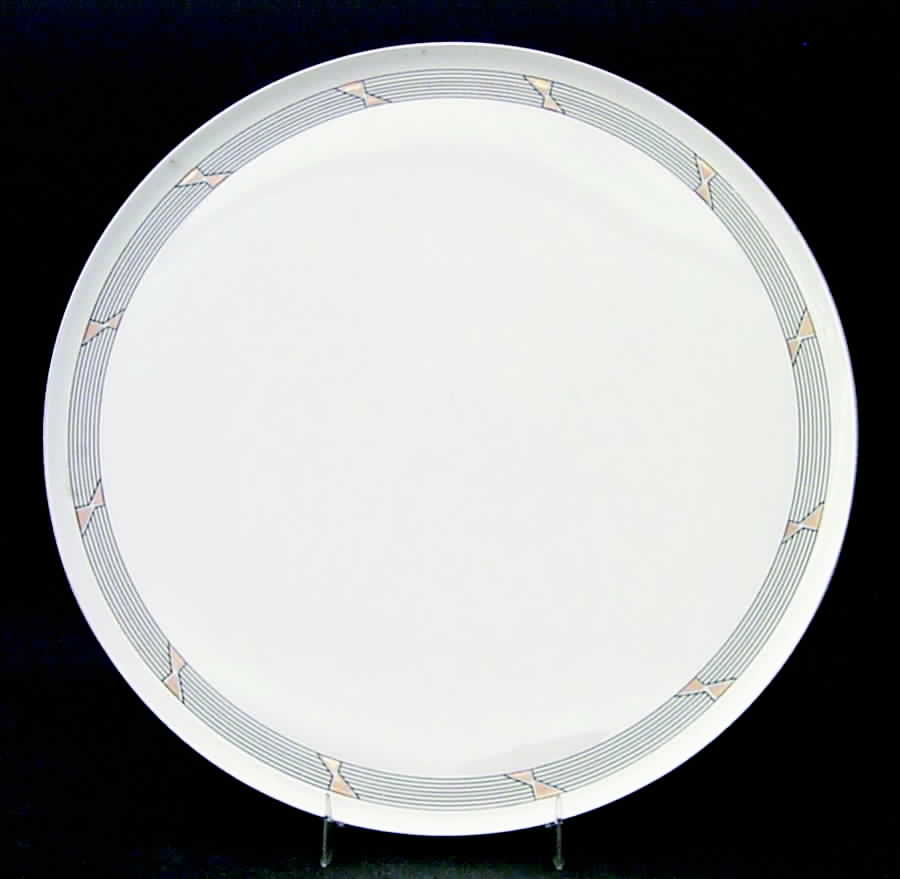 Gold and Platinum Cake Plate by Daniel Hechter-1