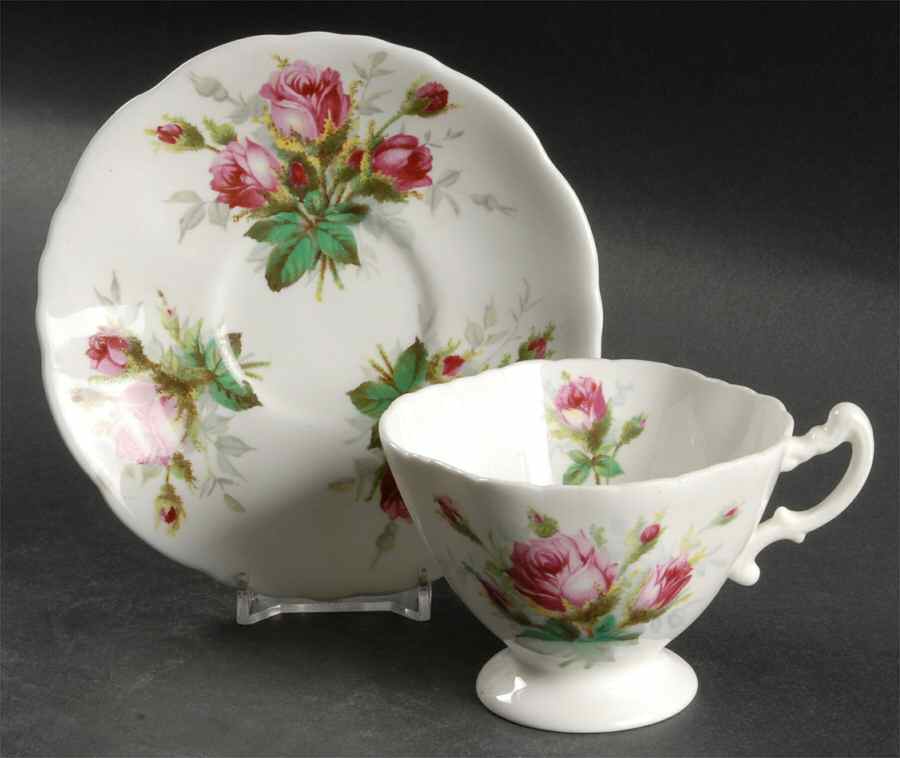 Grandmother's Rose Oversized Cup & Saucer Set by Hammersley-1
