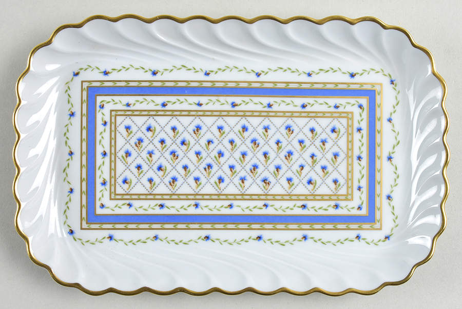 Val De Loire (Blue Band) Torse Shape Tray by Haviland-1