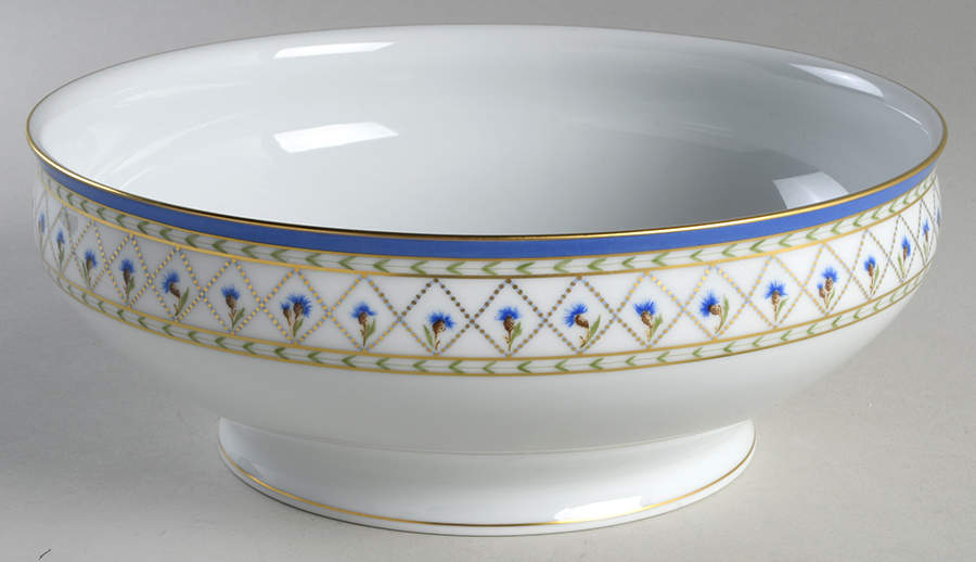 Val De Loire (Blue Band) 10" Large Salad Serving Bowl by Haviland-1