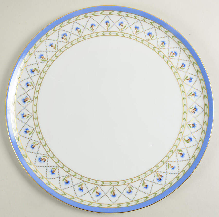 Val De Loire (Blue Band) Cake Plate by Haviland-1