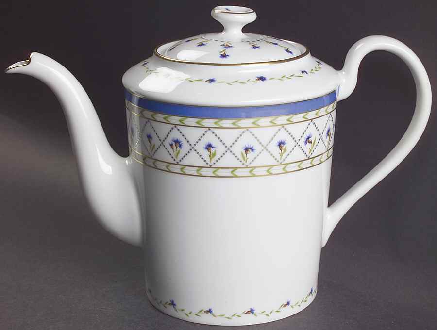 Val De Loire (Blue Band) Coffee Pot & Lid by Haviland-1
