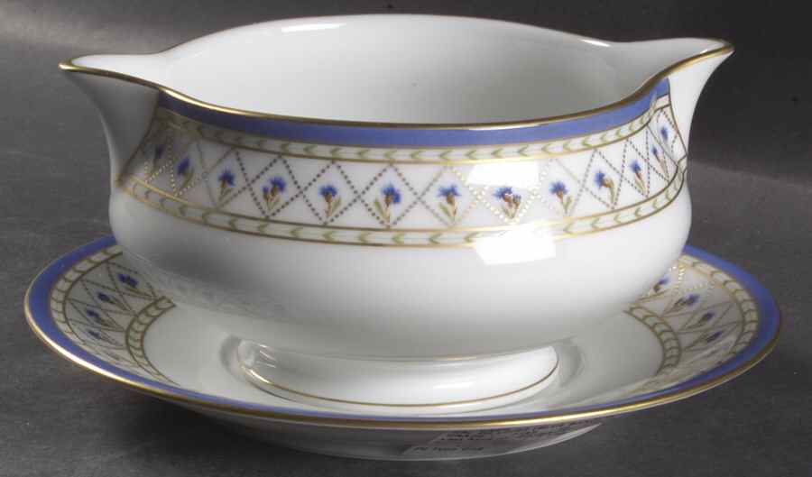 Val De Loire (Blue Band) Gravy Boat & Underplate by Haviland-1