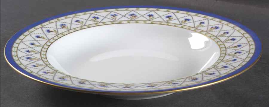 Val De Loire (Blue Band) Large Rim Soup Bowl by Haviland-1
