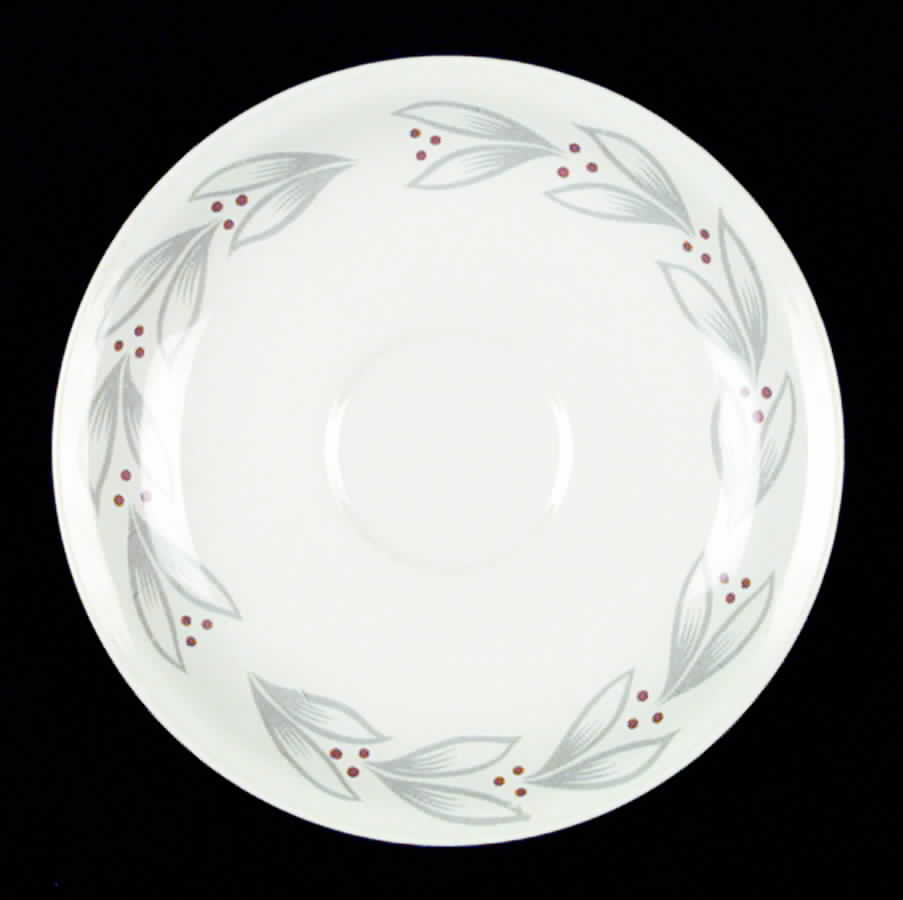 Gray Laurel Saucer by Homer Laughlin -1