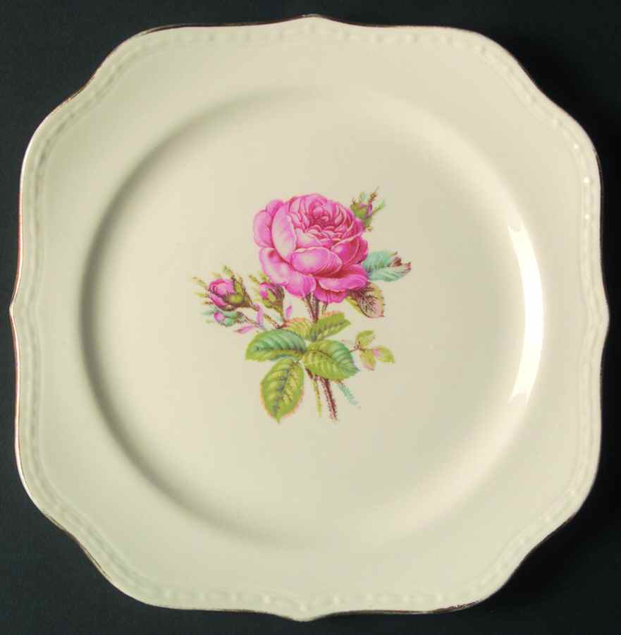 Calirose Square Salad Plate by Homer Laughlin -1