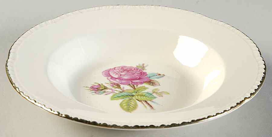 Calirose Rim Soup Bowl by Homer Laughlin -1