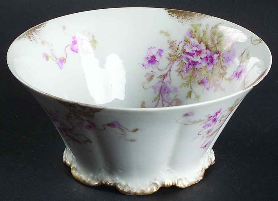 Schleiger 147h Cranberry Bowl by Haviland-1