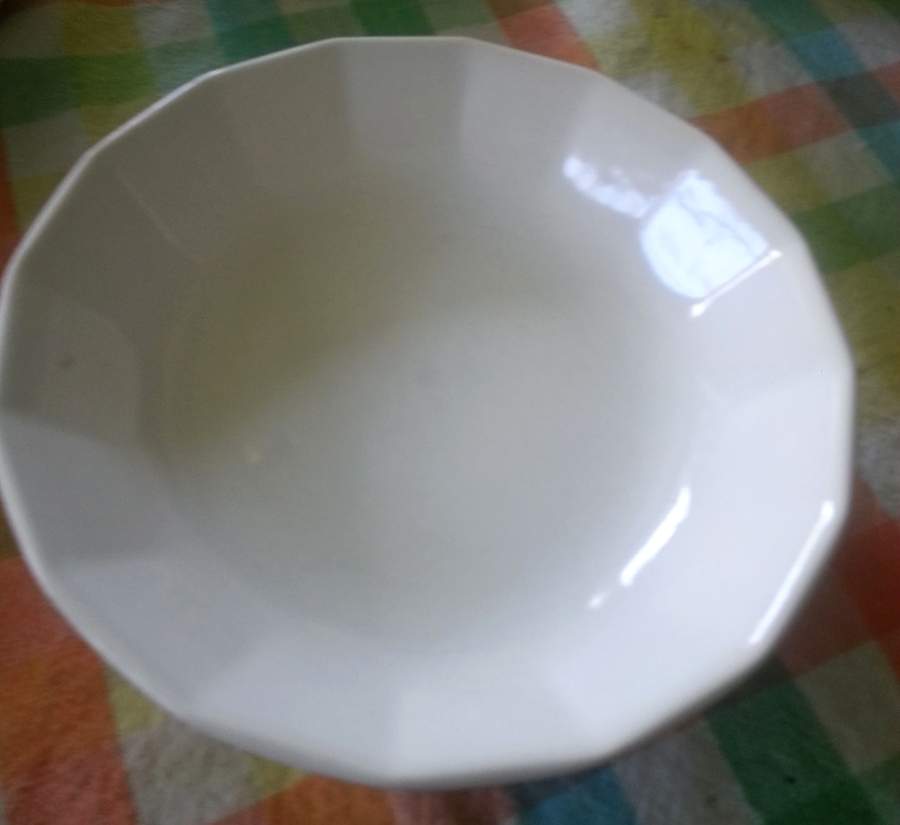 Heritance White Rim Soup Bowl by Harker-1