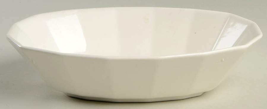 Heritance White 8" Oval Vegetable Bowl by Harker-1