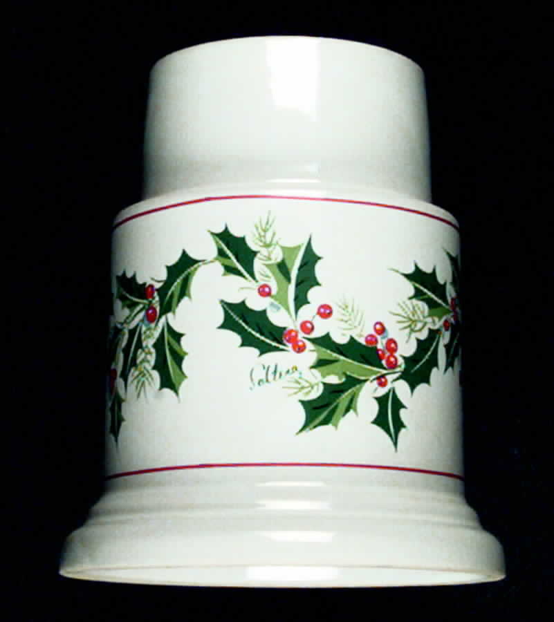 Season's Greetings Hurricane Lamp No Globe by Himark-1
