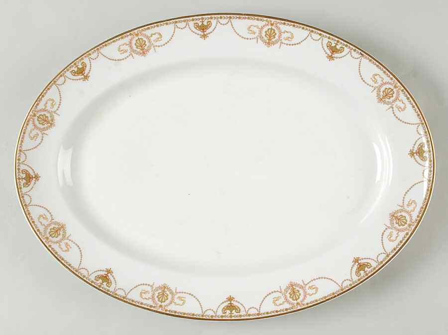 Schleiger 510c 13" Oval Serving Platter by Haviland-1