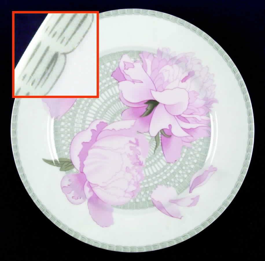 Les Pivoines White Large Dinner Plate by Hermes-1