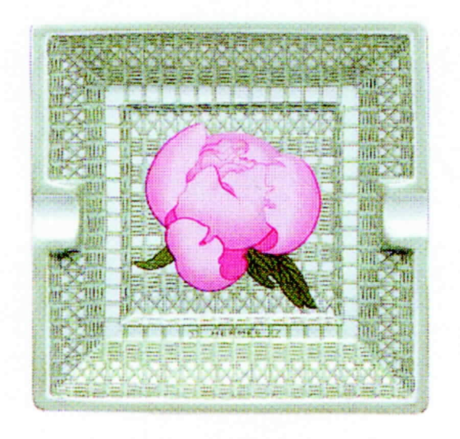 Les Pivoines White 6" Ashtray by Hermes-1