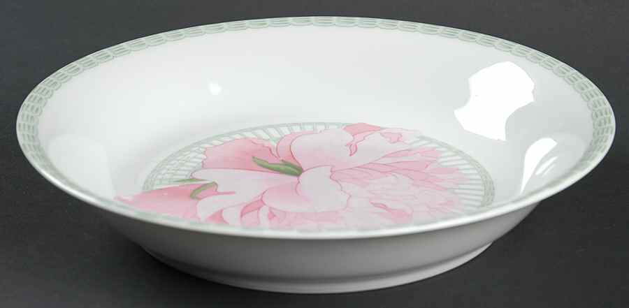 Les Pivoines White Coupe Cereal Bowl by Hermes-1