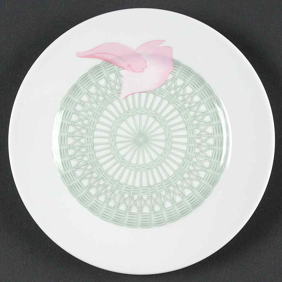 Les Pivoines White Bread & Butter Plate by Hermes-1
