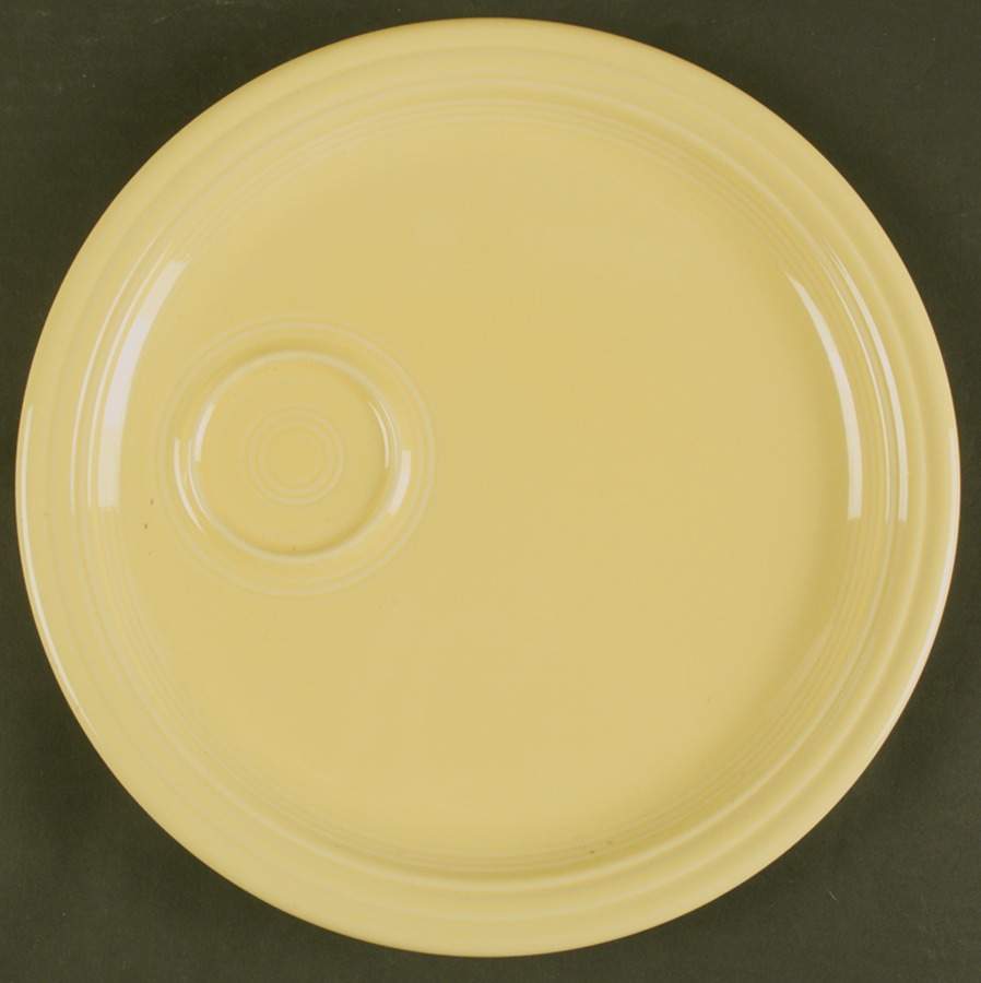 Fiesta Yellow (Intro 1987) Snack Plate by Homer Laughlin -1