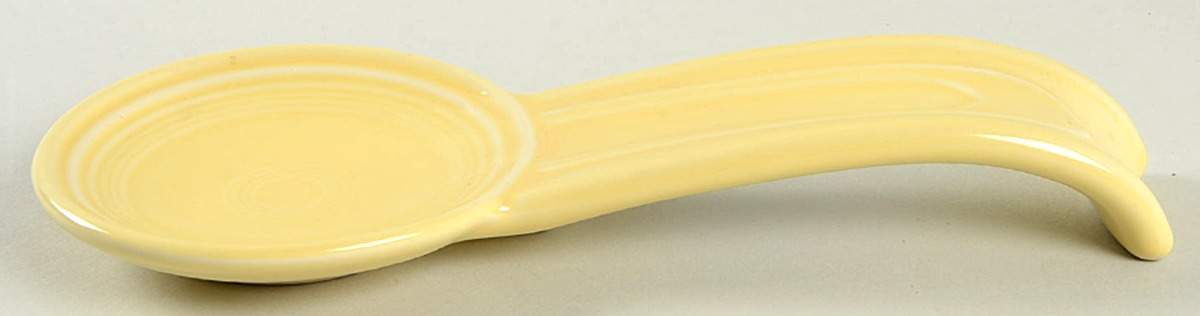 Fiesta Yellow (Intro 1987) Spoon Rest/Holder (Holds 1 Spoon) by Homer Laughlin -1
