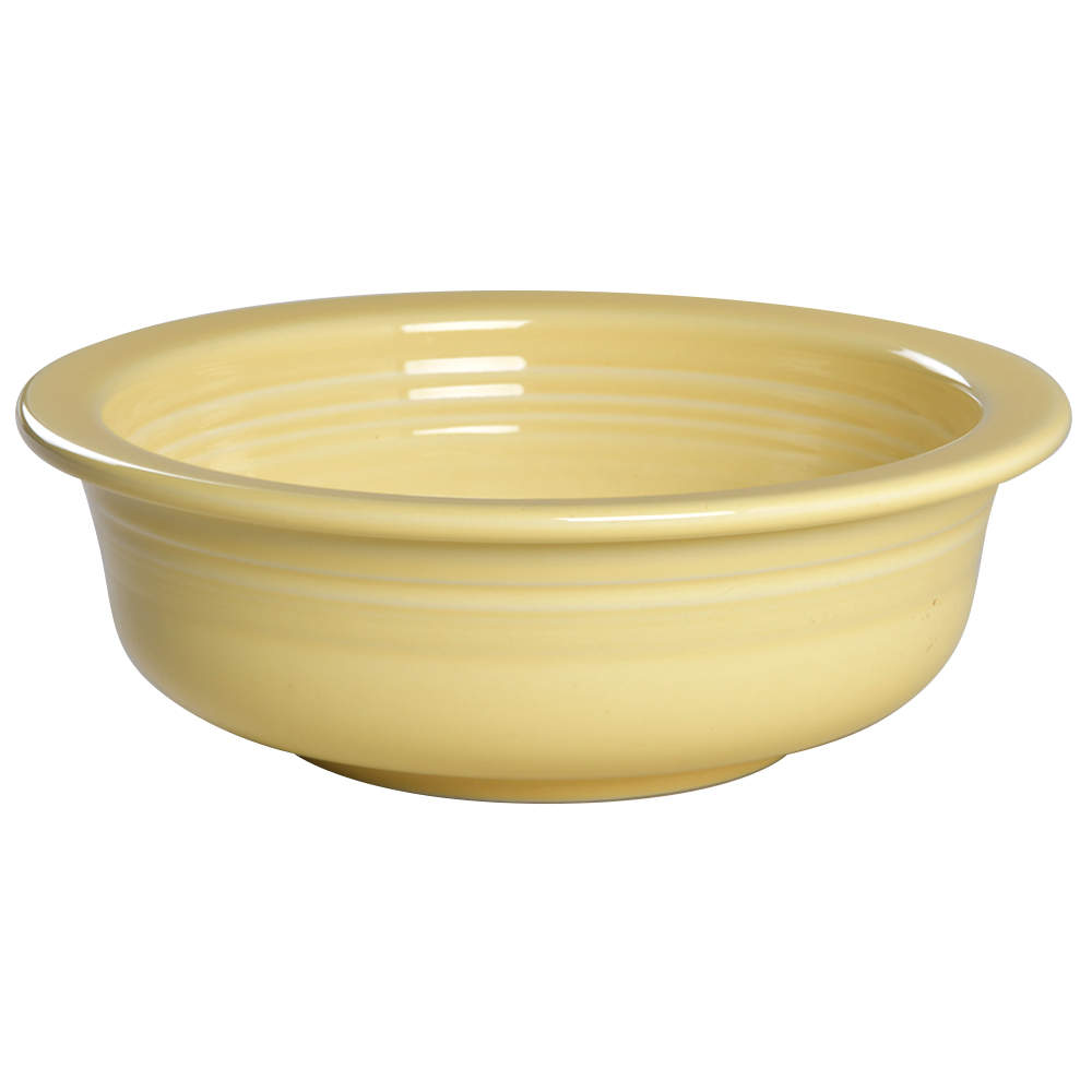 Fiesta Yellow (Intro 1987) 8" Round Vegetable Bowl by Homer Laughlin -1