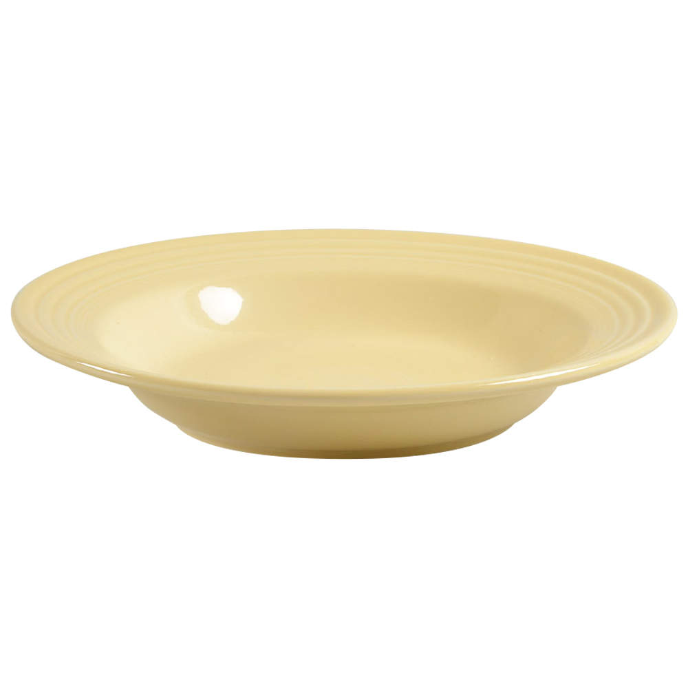 Fiesta Yellow (Intro 1987) Large Rim Soup Bowl by Homer Laughlin -1