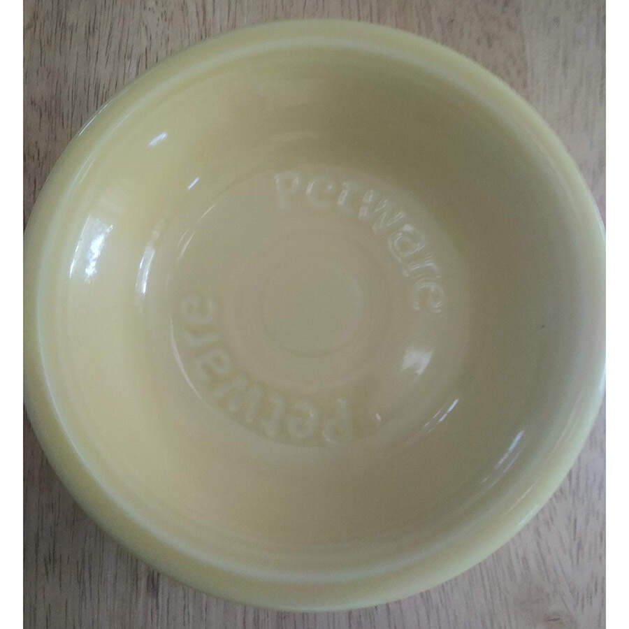 Fiesta Yellow (Intro 1987) Pet Bowl by Homer Laughlin -1