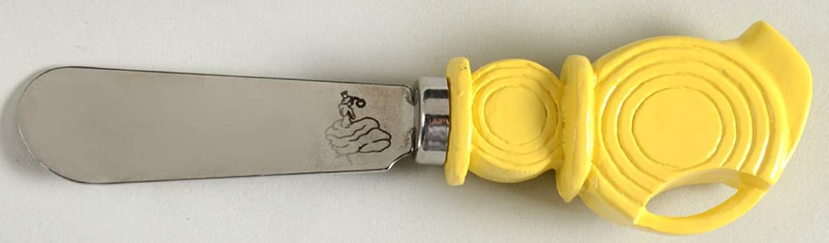 Fiesta Yellow (Intro 1987) Individual Spreader by Homer Laughlin -1