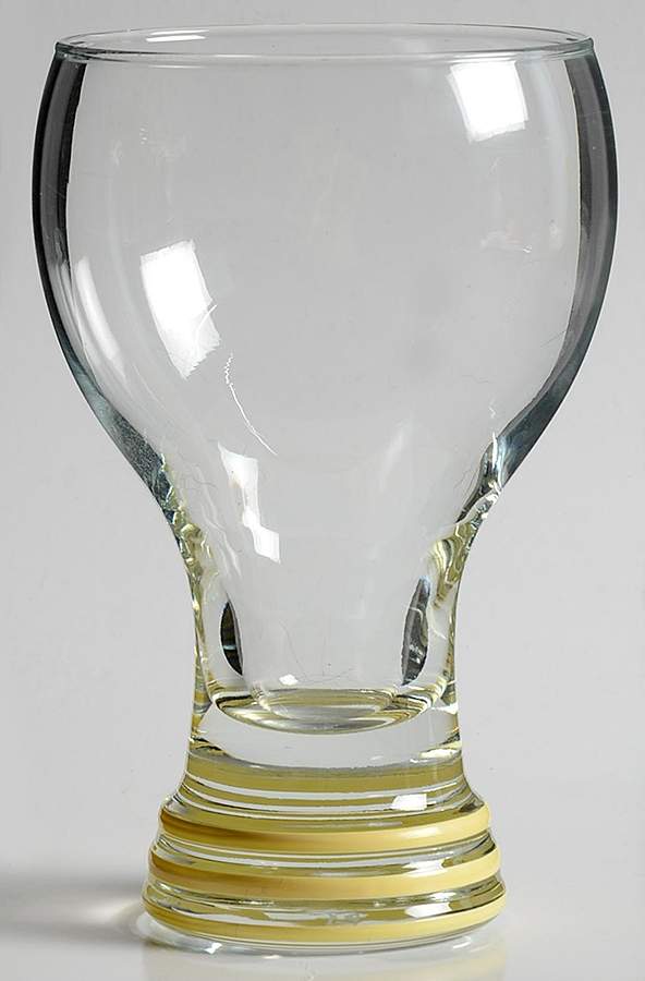 Fiesta Yellow (Intro 1987) 16 Oz Glassware Goblet by Homer Laughlin -1