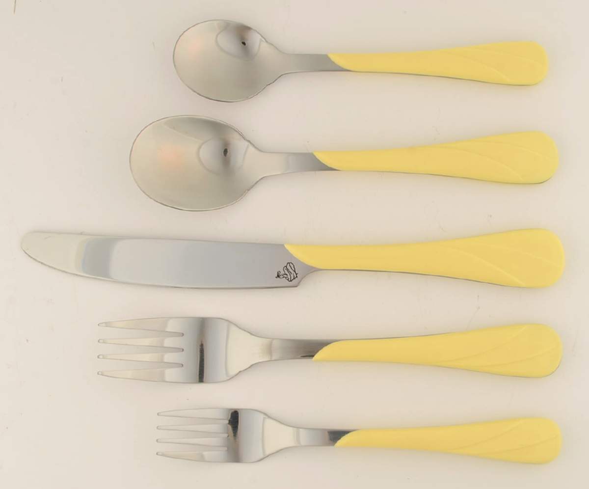 Fiesta Yellow (Intro 1987) (5 Pc) Flatware Set by Homer Laughlin -1