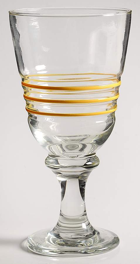 Fiesta Yellow (Intro 1987) 12 Oz Glassware Goblet by Homer Laughlin -1