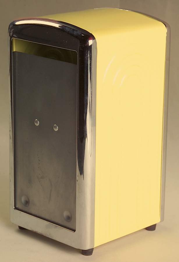 Fiesta Yellow (Intro 1987) Napkin Dispenser No Napkins by Homer Laughlin -1