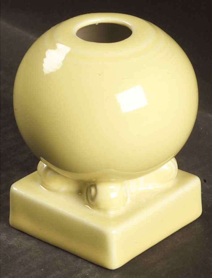 Fiesta Yellow (Intro 1987) Bulb Candleholder by Homer Laughlin -1