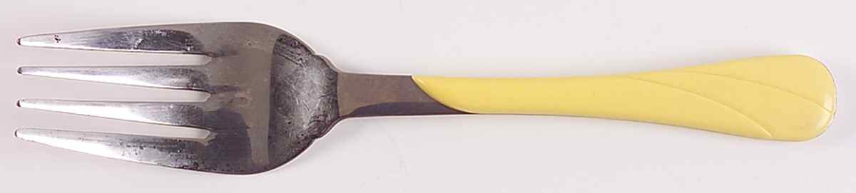 Fiesta Yellow (Intro 1987) Cold Meat Fork by Homer Laughlin -1