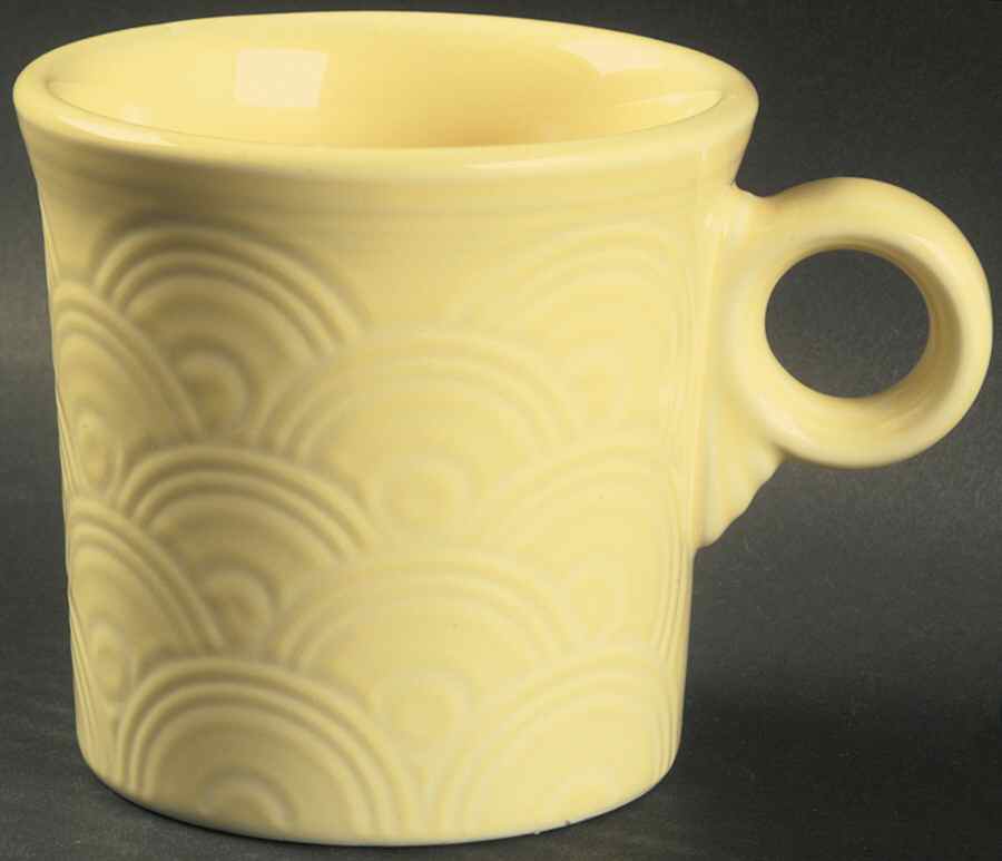 Fiesta Yellow (Intro 1987) Embossed Mug by Homer Laughlin -1