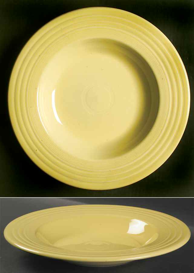 Fiesta Yellow (Intro 1987) 12" Individual Pasta Bowl by Homer Laughlin -1