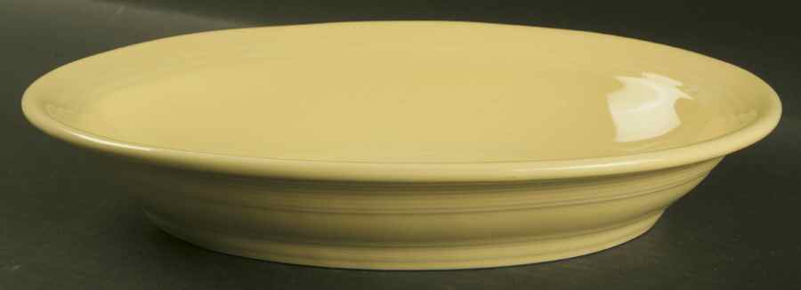 Fiesta Yellow (Intro 1987) 12" Oval Vegetable Bowl by Homer Laughlin -1