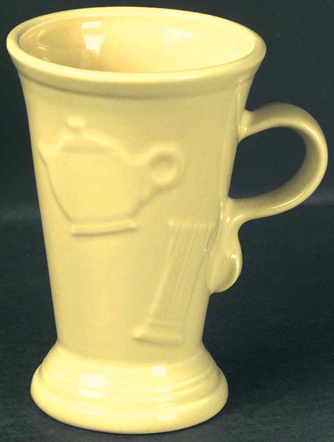 Fiesta Yellow (Intro 1987) Pedestal Mug by Homer Laughlin -1