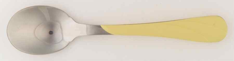 Fiesta Yellow (Intro 1987) Place/Oval Soup Spoon by Homer Laughlin -1