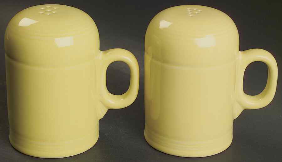 Fiesta Yellow (Intro 1987) Stove Top Salt & Pepper Set by Homer Laughlin -1