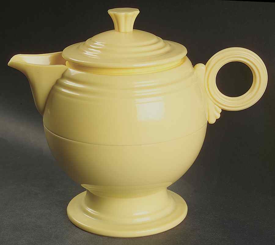 Fiesta Yellow (Intro 1987) Plastic Thermos/Carafe & Lid by Homer Laughlin -1
