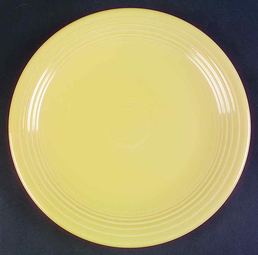 Fiesta Yellow (Intro 1987) 11" Chop Plate (Round Platter) by Homer Laughlin -1