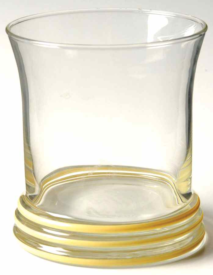 Fiesta Yellow (Intro 1987) 12 Oz Glassware Double Old Fashioned by Homer Laughlin -1