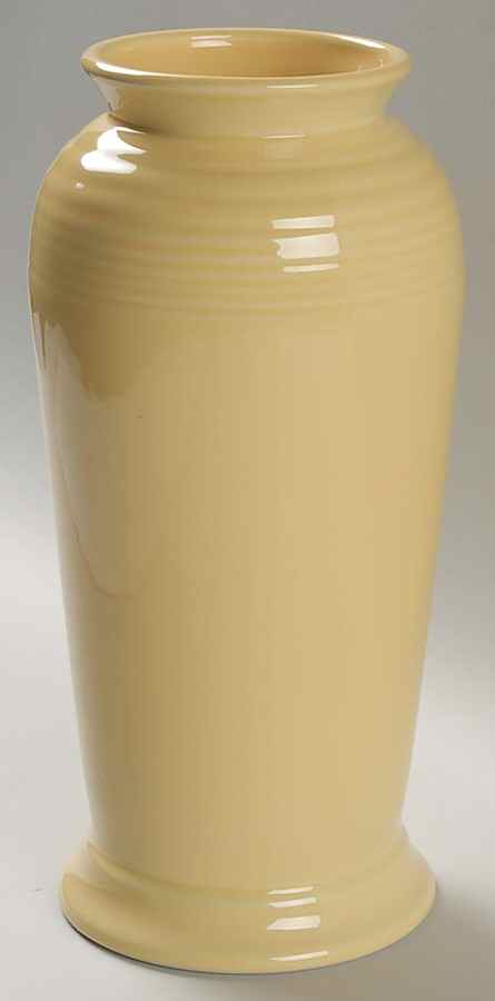 Fiesta Yellow (Intro 1987) 9" Monarch Vase by Homer Laughlin -1