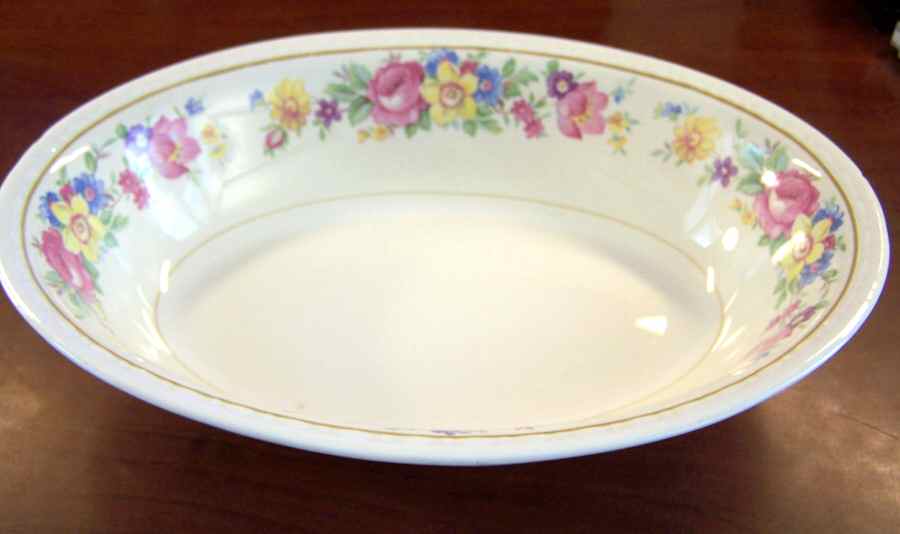 Roselane 8" Round Vegetable Bowl by Homer Laughlin -1